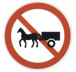 Sale Non-motor Vehicles Prohibition Driving Signs Reflective Film Round Metal