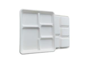 China 5 Compartment Biodegradable Serving Trays wholesale