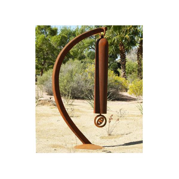 Metal Wind Chime Corten Steel Sculpture , Yard And Garden Art Sculpture