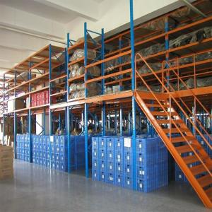 China Cold Storage Steel Mezzanine System Powder Coating Metal Mezzanine Floor wholesale