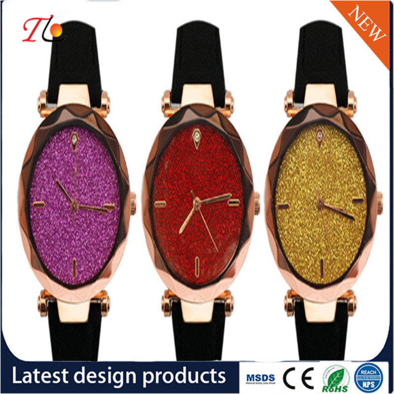 Wholesale Women's Watches PU Watch Band Alloy Case PU Watches Color Dial with Diamond Fashion Watch