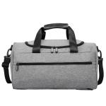 Water Retardant Leather Nylon Workout Duffle Bags Unisex 43cm Length