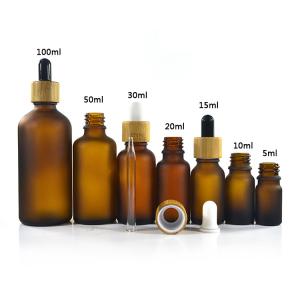 China Cosmetics 50ml Essential Oil Glass Dropper Bottle High Proficiency PP24 Cap wholesale