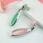 Face Lifting Green Jade Massager 3d Y Shape Face Roller