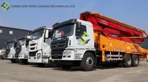 China Open Type Hydraulic System Concrete Pump Truck 44 Meters wholesale