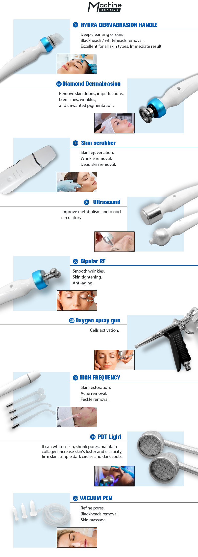 Diamond Hydrafacial Beauty Machine Dermabrasion Oxygeneo Facial Machine