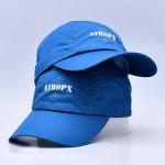 Blue Adjustable Snapback Nylon Webbing Metal Buckle Cotton Nylon Polyester Golf