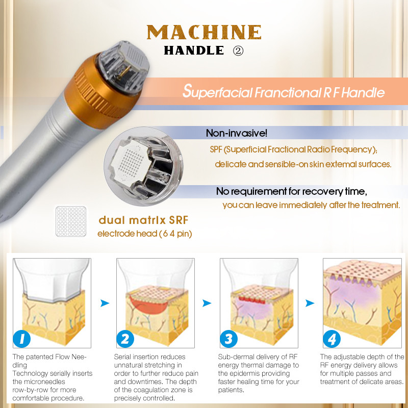 Skin Lifting RF Microneedling Machine Ance Stretch Marks Removal Machine
