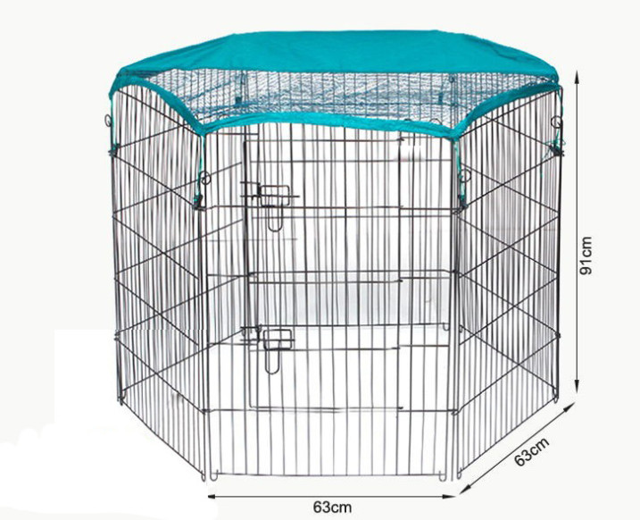 63x91 CM x 6pcs Wire Mesh Small Size Dog Kennel with Shelter or w/o Shelter,Pet Cages,Carriers & Houses,Welded Mesh
