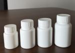Round 60ml Plastic Bottle , White Medicine Bottle With Cap 13.6g Weight