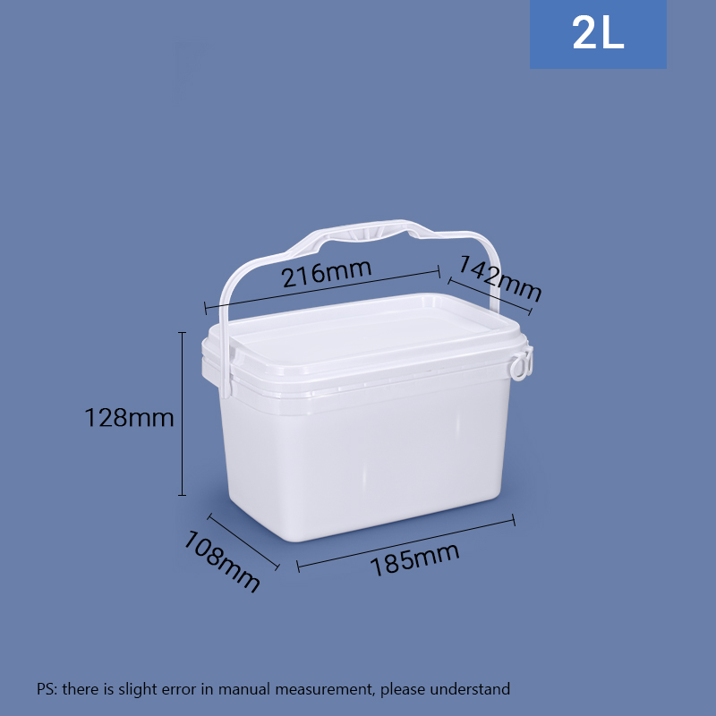 Durable Food Grade Empty Plastic Buckets With Handle and Lids for Packaging Solutions