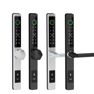 China Waterproof IP65 Bluetooth Smart Lock For Al Narrow Frame Glass Door on sale