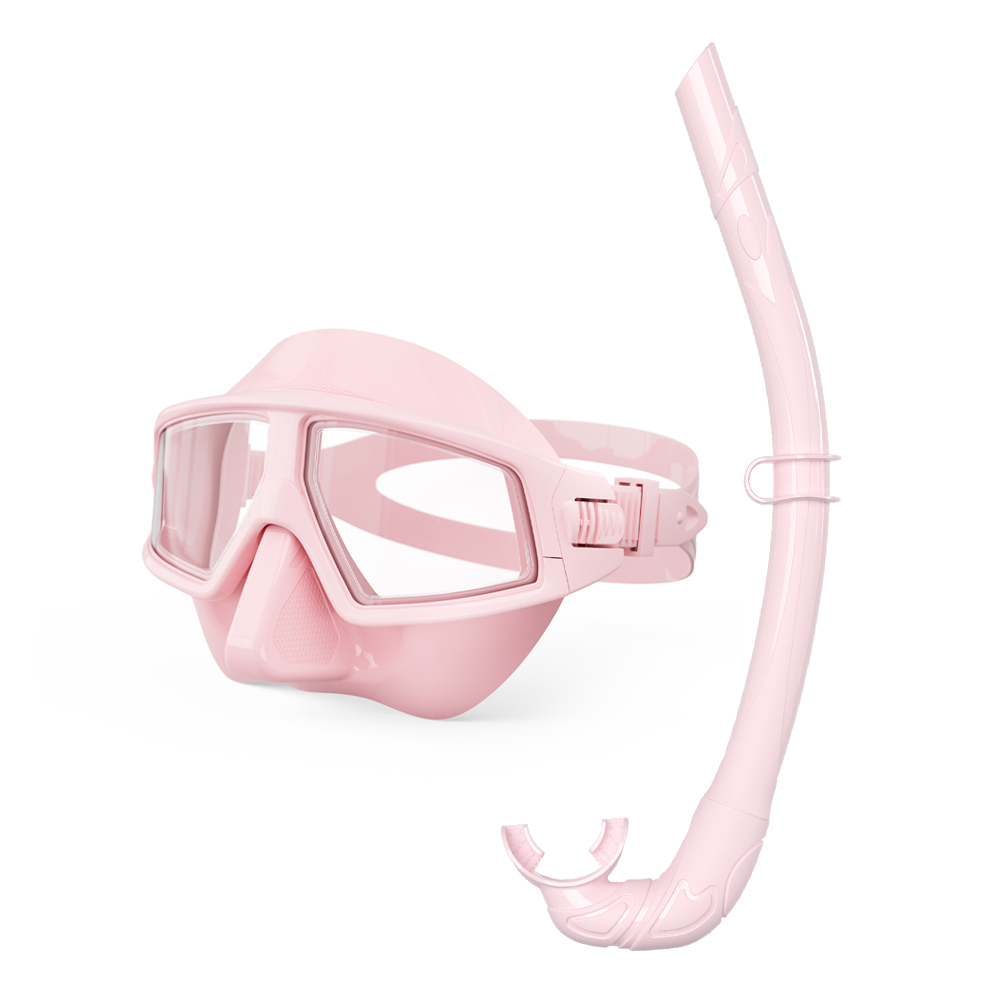 Half Face Snorkelling Sets Anti Fog Scuba Diving Mask And Snorkel Equipment