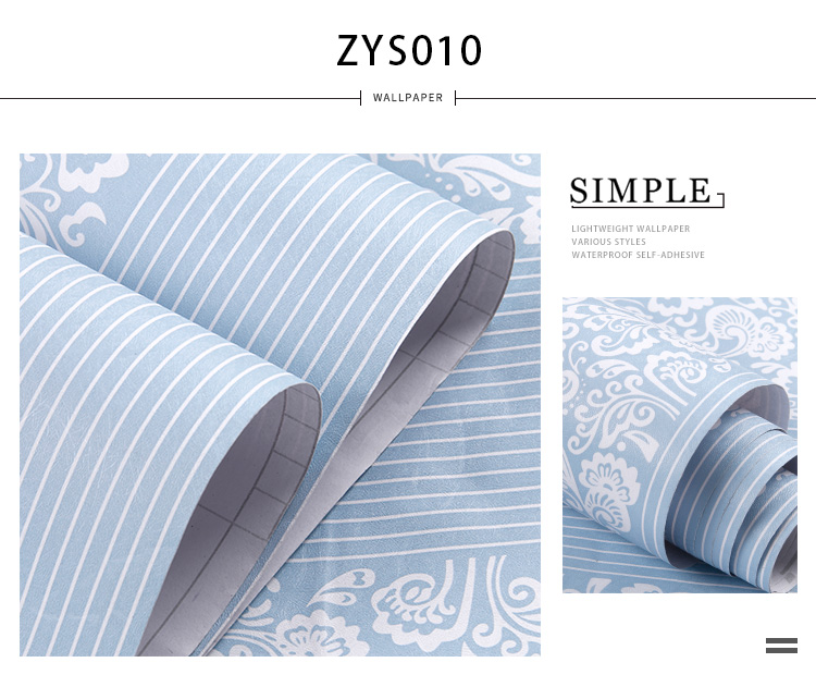 Floral 3D Brick PVC Self Adhesive Wallpaper Roll Heat Insulation