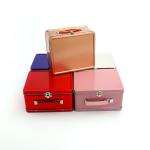 China Wholesale Custom Handbag Tin Packaging Rectangular Metal Suitcase Food