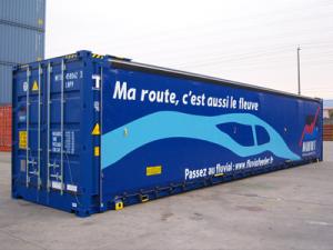 China Aluminum Curtain Side Shipping Container 45ft Iso Container wholesale