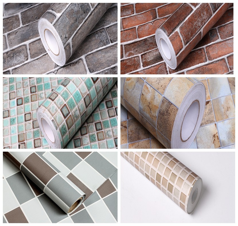 Waterproof Adhesive Wallpaper PVC Sheet for Decorative Wall Sticker in Trendy Design