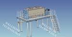 Food Grade Powder Blending Machine Stainless Steel Material 0 . 1 - 15Ton