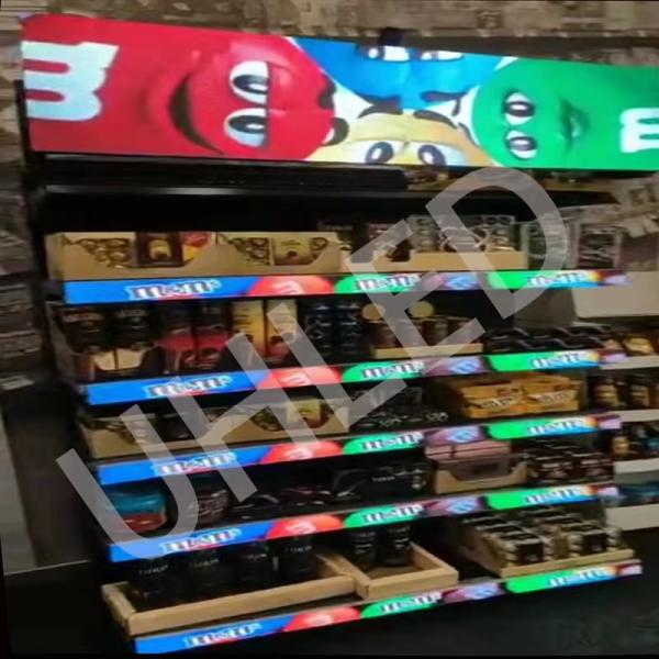 uhled Shelf Led Screen Stretch for Retail Bar Price Tag Smart Edge Talker LED Display