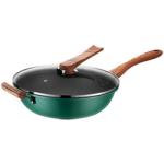Multi Color Kitchen Cooking Cookware Aluminum Non Stick Wok