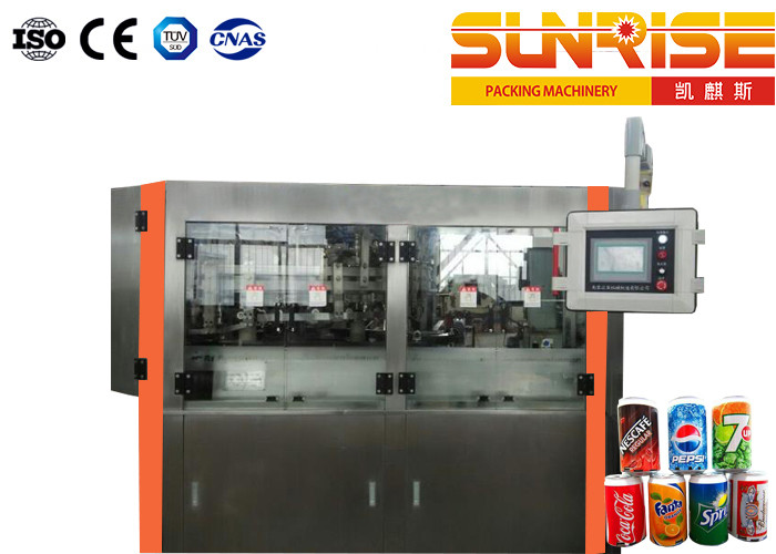 Carbonated Drinks Aluminum Can Filling Machine 500 Cans Minute