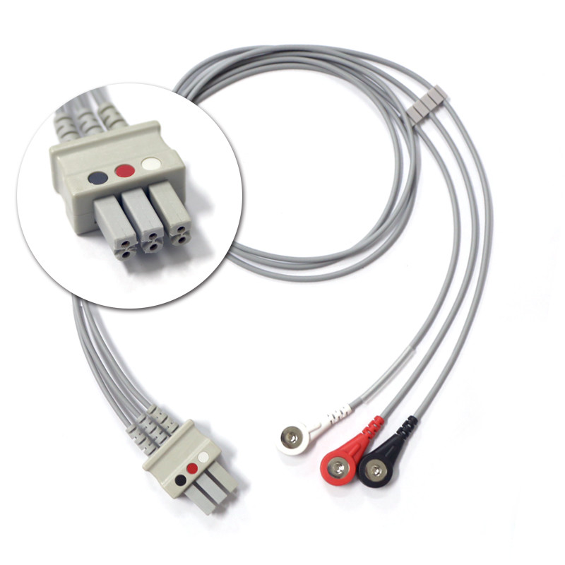 Contec Leadwire Set 5 Trunk ECG Holter 12 Leads Cable