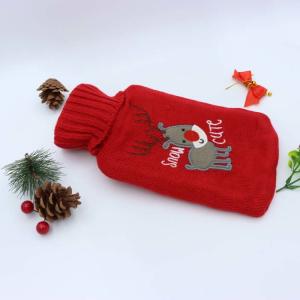 China Customized Logo 1l Rubber Hot Water Bag Keep Warm In Winter wholesale
