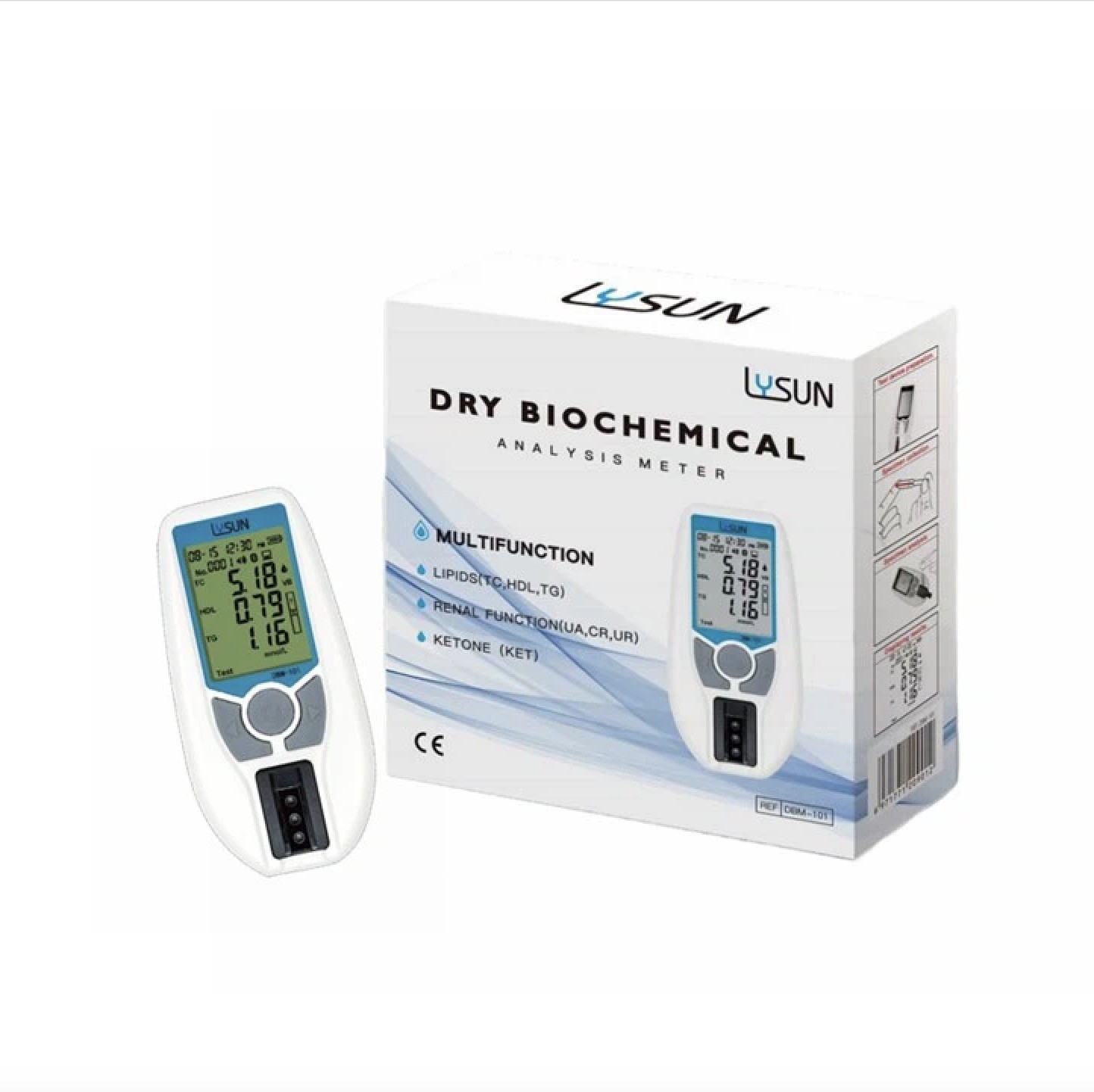 Lysun DBM-101 Precise Blood Lipid And Renal Function Test Meter For Home Use