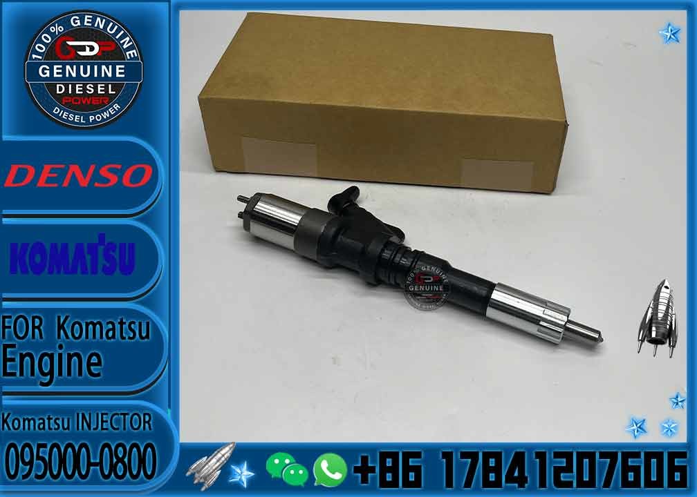 Diesel Fuel Common Rail Injector 095000-1211 6156-11-3300 095000-1210 095000-0800 095000-0801 for Komat-su PC400-7 PC450