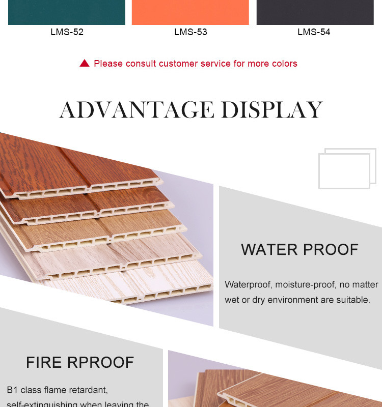 Antimicrobial Wood Plastic Composite WPC Fluted Wall Panel UV Resistance