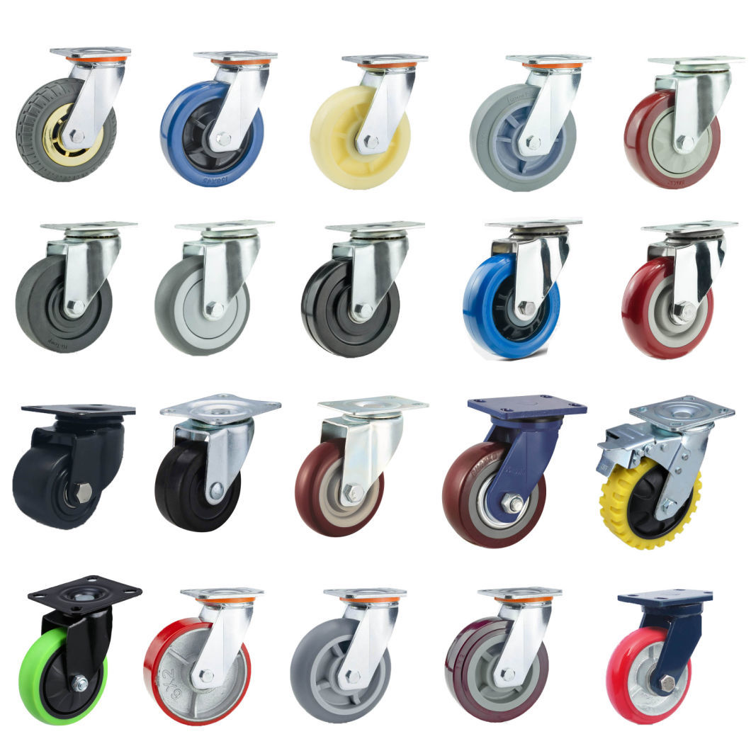 Wholesale 80kg Loading Swivel PU Industrial Caster Wheel