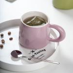 Personalised Handgrip Porcelain Milk Coffee Mug Nordic Gift Set Custom Pottery