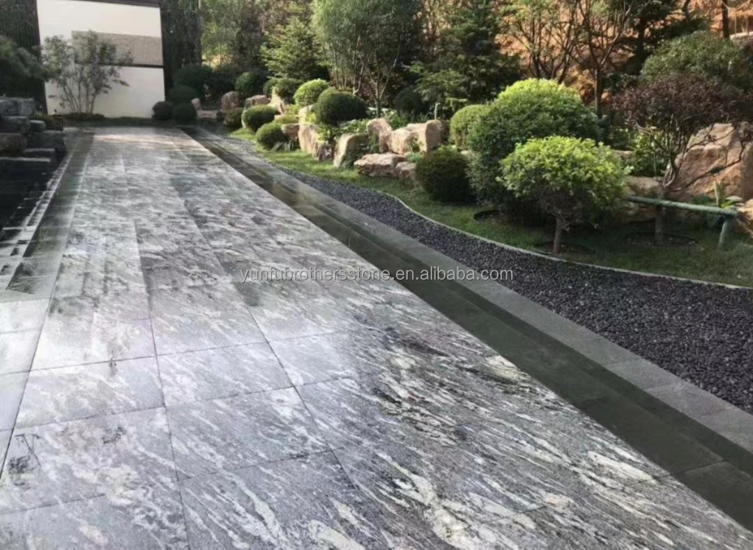 Natural Grey Granite Slab for Stairs and Floors A Modern Twist on Natural Fantasy