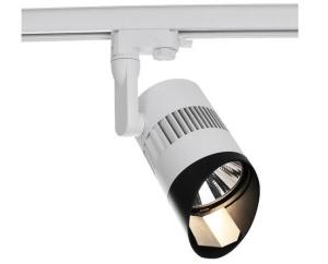 China White / Black / Silver Indoor Track Lighting for Exhibition Citizen COB 30W CRI85 1600lm wholesale