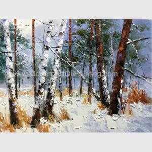 China Abstract Palette Knife Painting Impressionist Oil Landscape Painting on Canvas wholesale