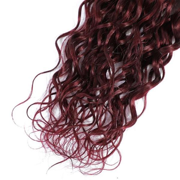 #99J Dark Wine Water Wave Remy Human Hair Bundles Sew In Weave Bundles Brazilian Bundle Deals