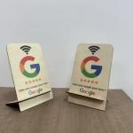 Google Review NFC Wood Stand Display Business Reviews Smart NFC Wooden Stand for