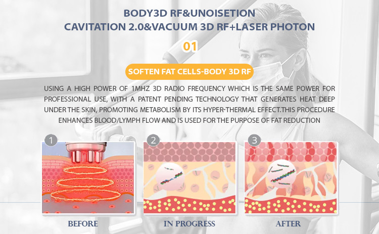 7 In 1 Vacuum Cavitation Machine Body Slimming RF Laser Beauty Instrument