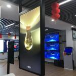 49inch Window Digital Signage Hanging Double Side Advertising Display