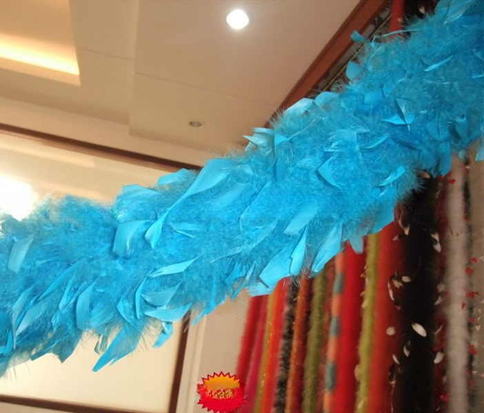 Dyed Marabou And Turkey Feather Boa Event Party Supplies 2 Yards