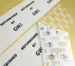 PET Tamper Evident Printable Security Labels White Jumbo Size Roll Material