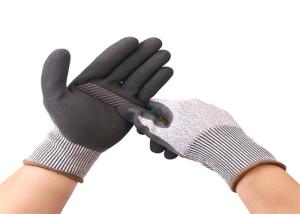 China HPPE Shell Black Anti Cut Work Gloves Unisex Gender Superior Abrasion Resistance wholesale