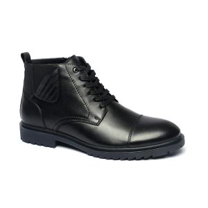 China OEM ODM Breathable Black Mens Lace Up Dress Boots wholesale
