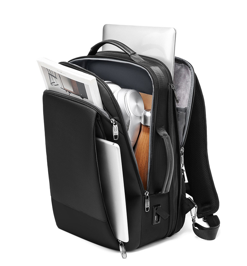 High quality wholesale expandable men customized business travel waterproof backpack laptop backpacks