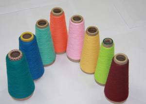China Super Bright Spun Polyester Yarn For Knitting Socks Anti - Pilling AAA Grade wholesale