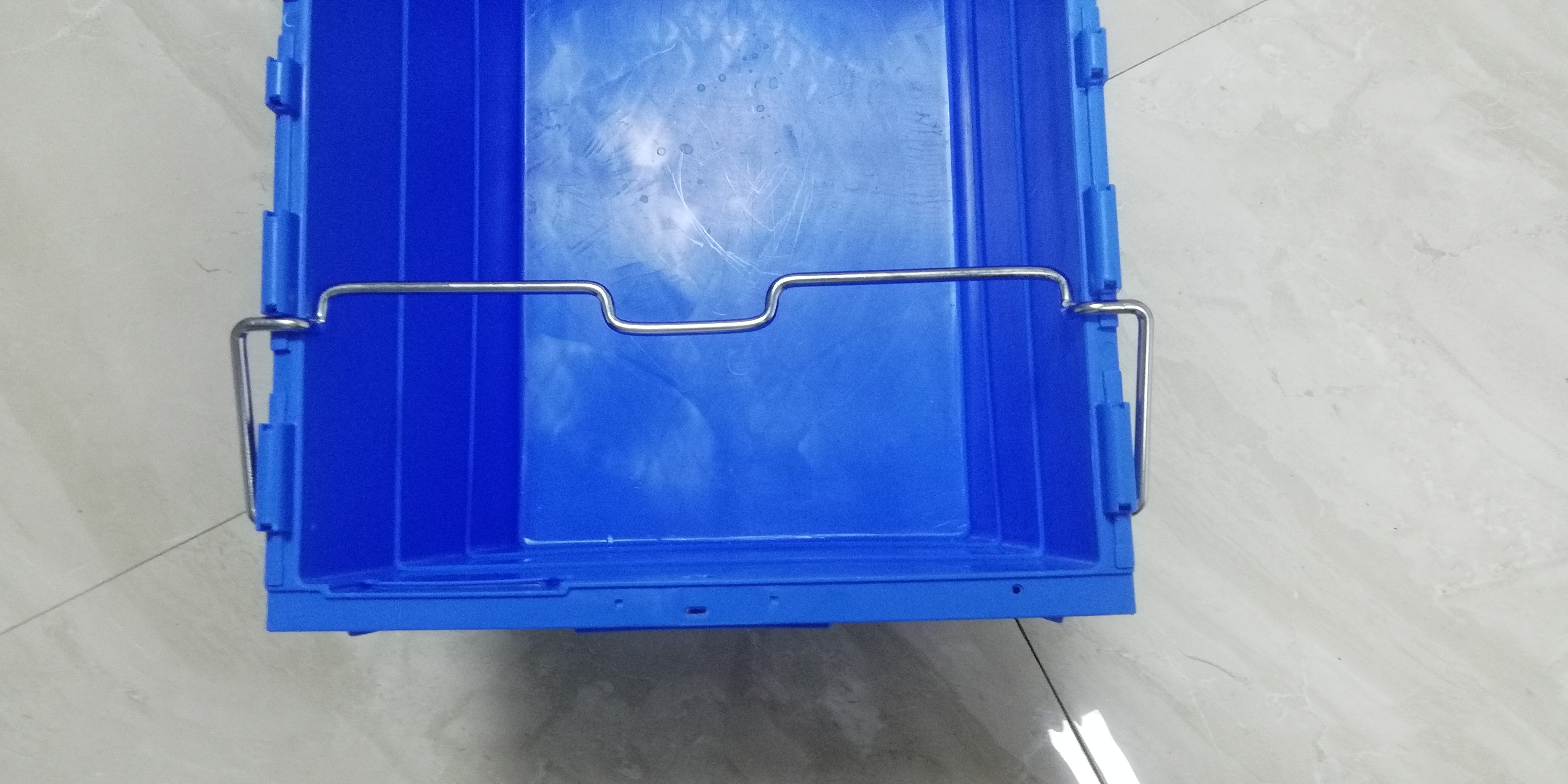 100% Virgin PP Stackable Nesting Trays With Steel Bars Storage Transportation