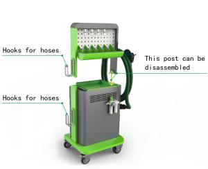 China Green BL-501 Mobile Dust Extractor Dust Free Dust Bag Suction Hose Motor Driving wholesale