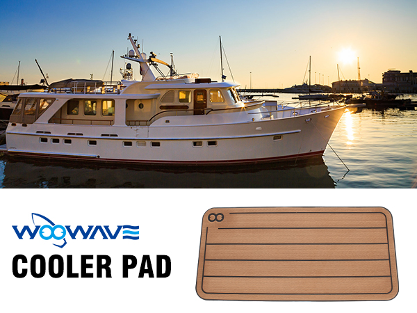 YETI Tundra 75 Cooler Pad Non Slip Adhesive Foam Pads with Travel Teak Rubber Mat