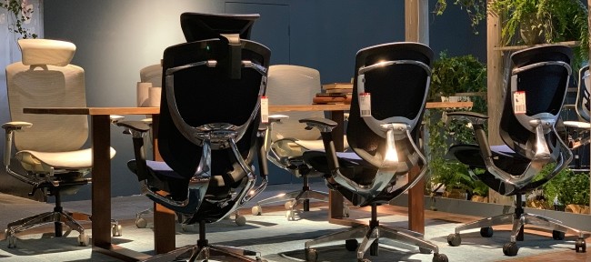 IFIT Black Ergonomic Desk Chair With Lumbar Support Adjustable Tilting Mesh Swivel