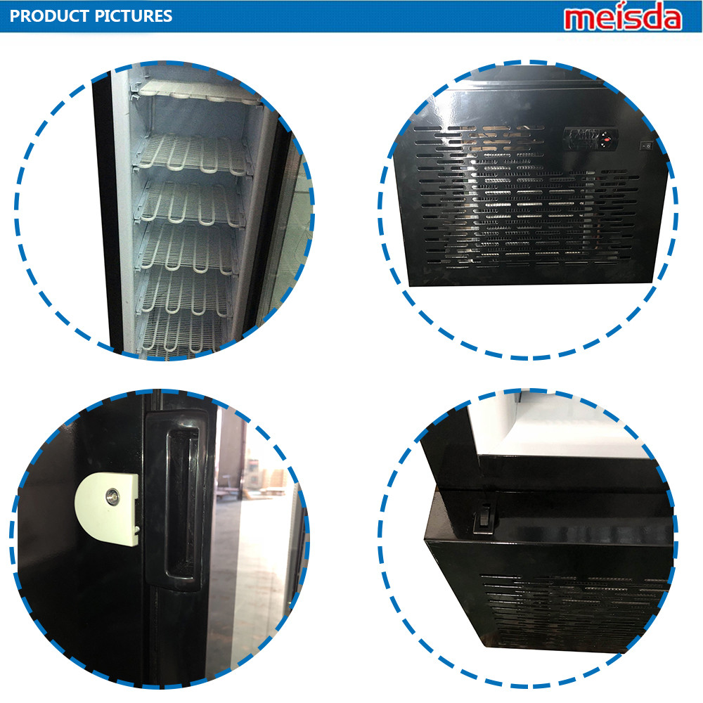 105L Low price supermarket vertical cooler display cabinet showcase beer freezer SD105